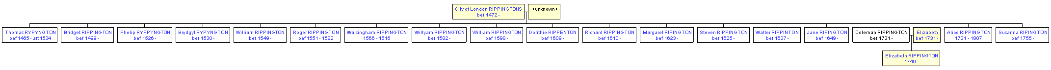 Mini tree diagram